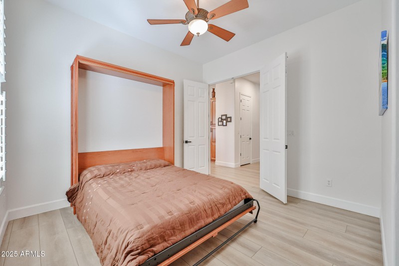 Den with attached Murphy bed