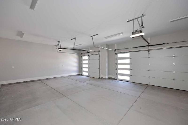 Finished 3-Car Garage