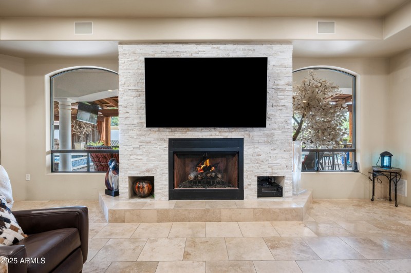 living room fireplace