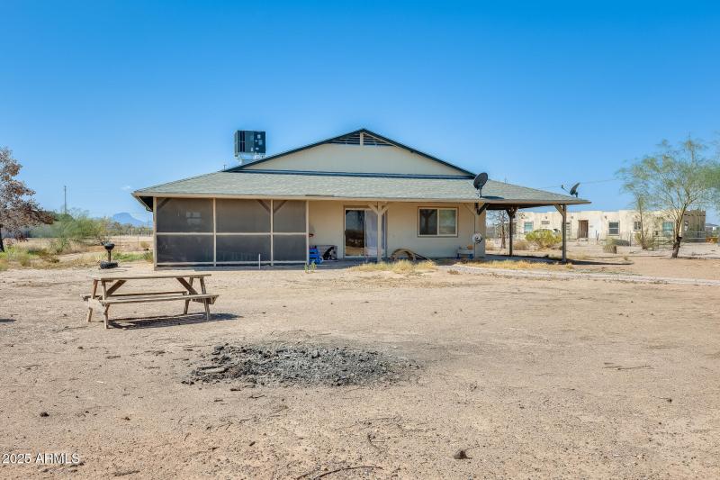 Wrap around porch and North side of home