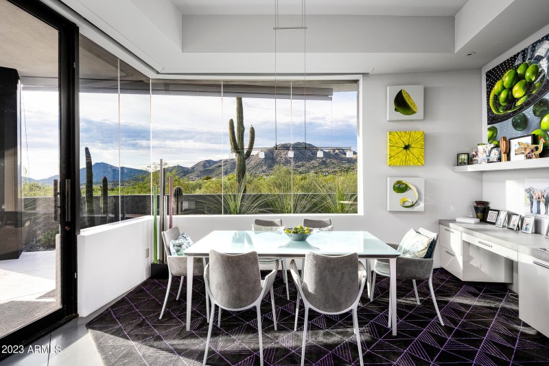 Eat in kitchen area with views