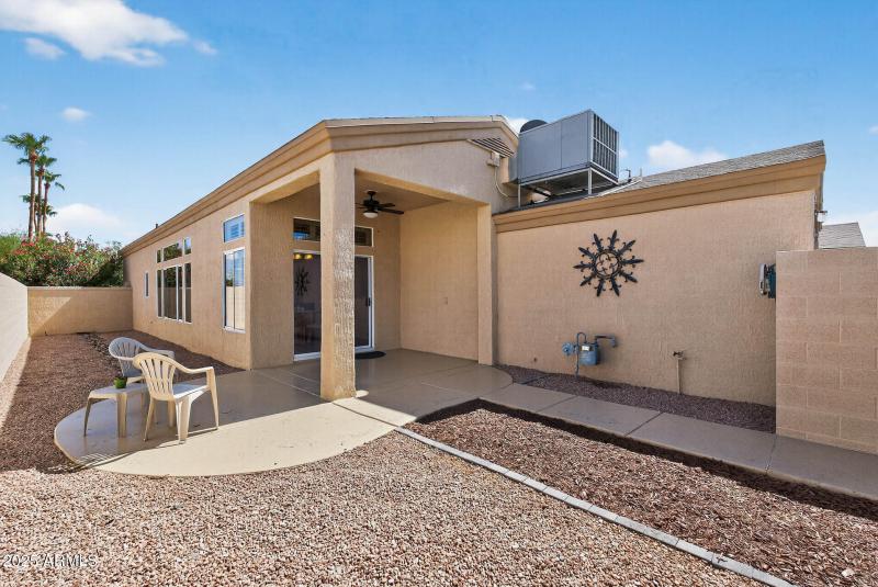 Private Easy Care backyard and patio