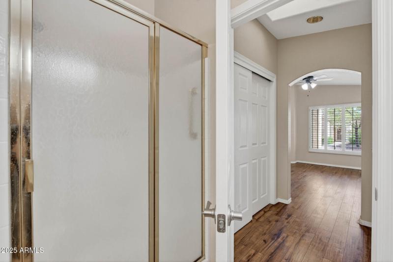 Primary Bath Shower towards bedroom