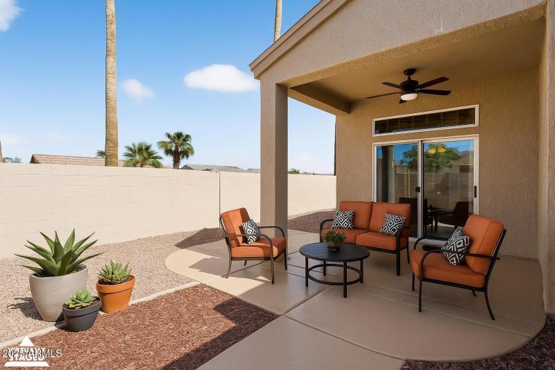 Expanded Patio Virtually Staged