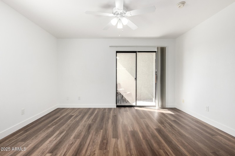 Exit to covered patio