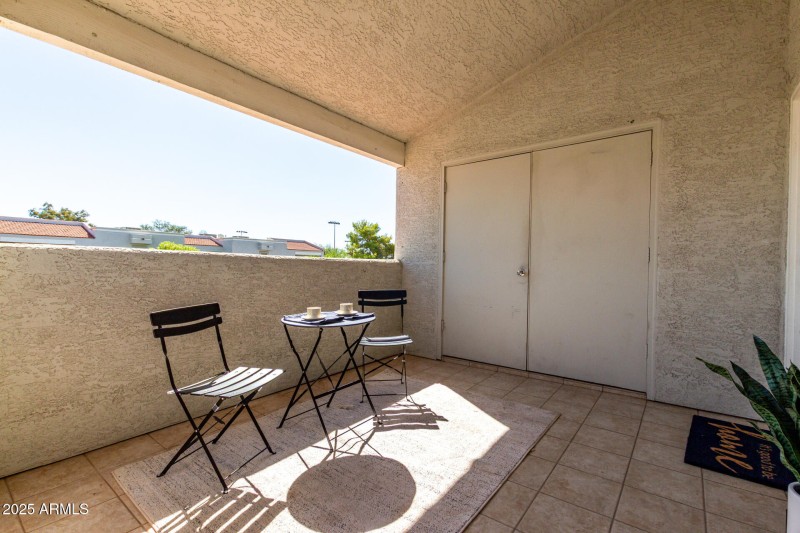 Large covered patio