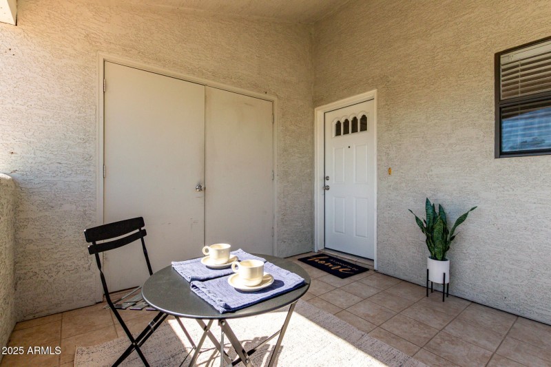 Large covered patio