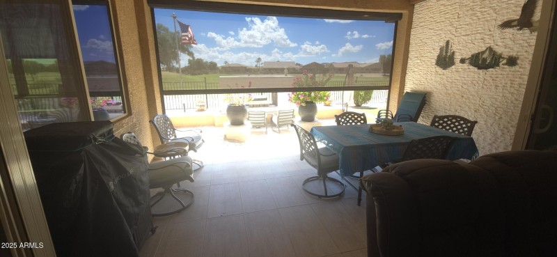 Inside Patio Shade Down