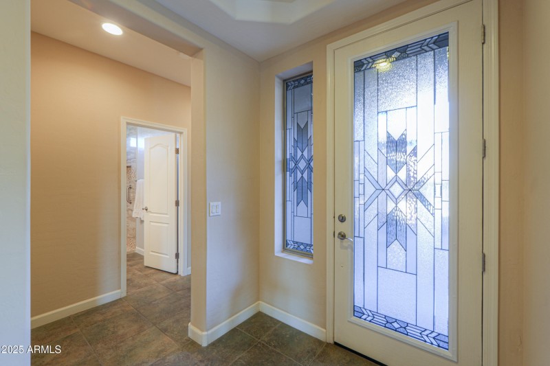 Custom glass door