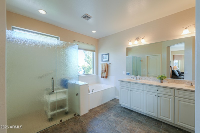 Master walk-in shower