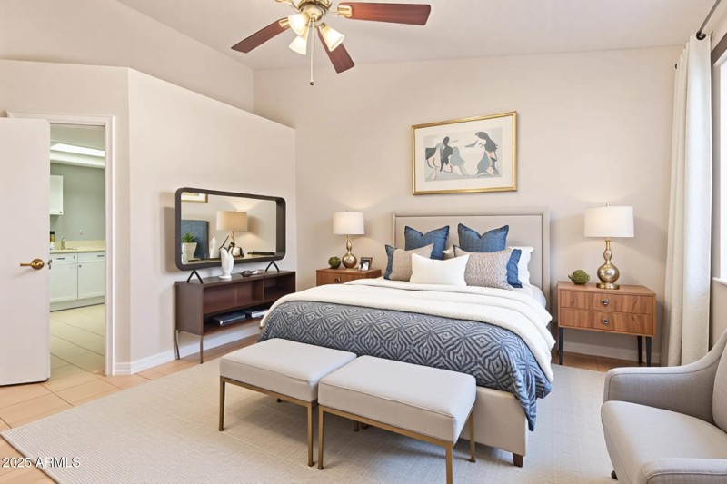 Primary Bedroom Virtually Staged