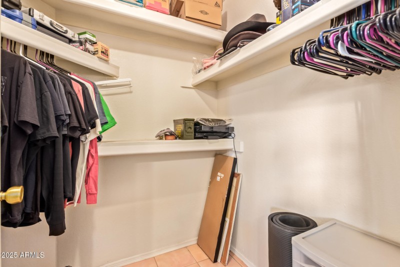 Primary Closet Virtually Staged