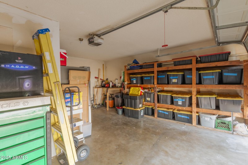 Garage with storage
