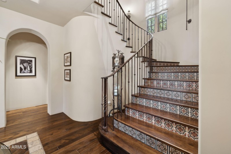 Custom Tile Staircase