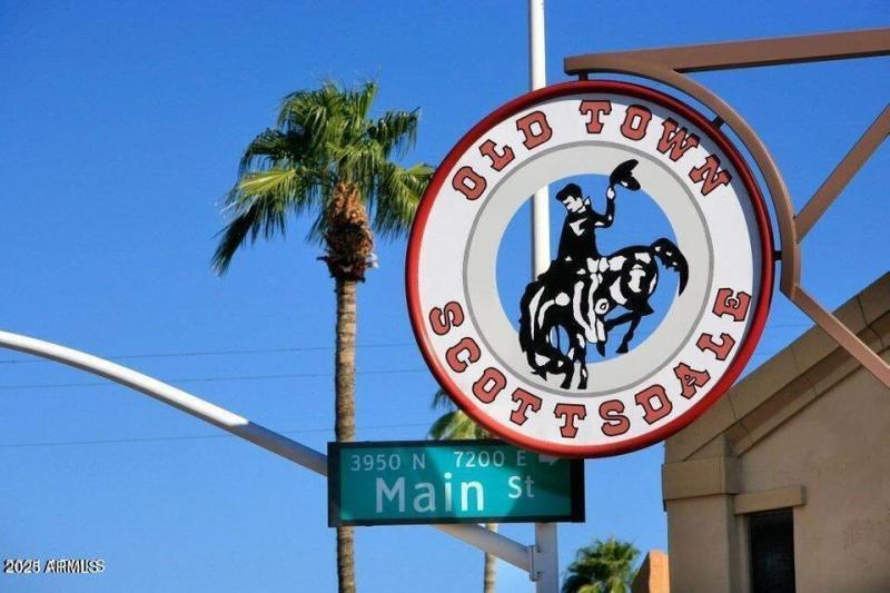 Old Town Scottsdale Sign at Main Street