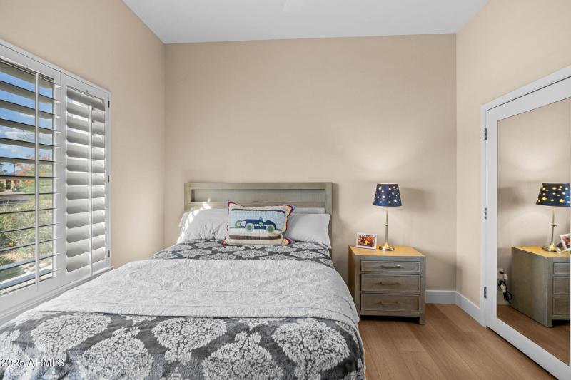 Walk in closet and shutters