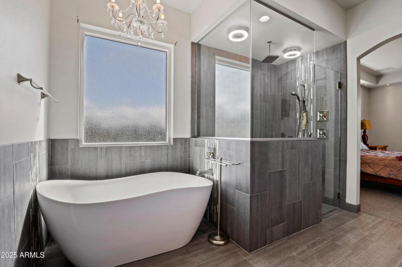 Master Bathroom Soaking Tub & Separate