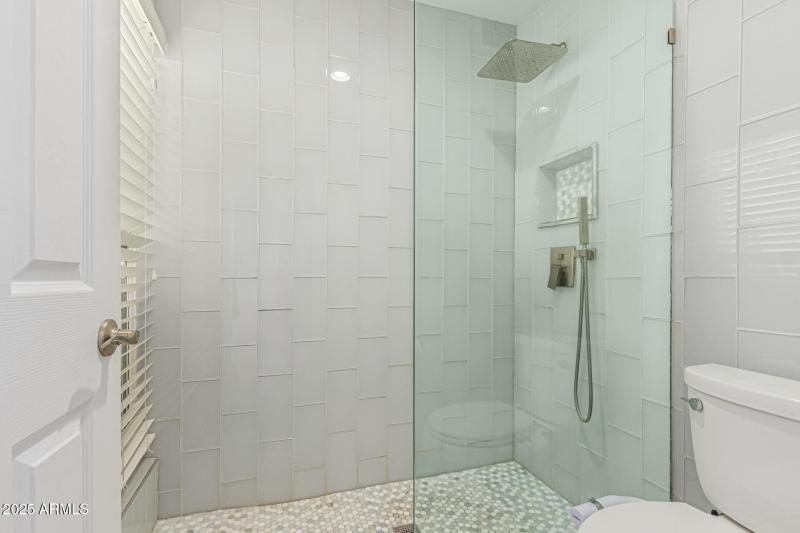 Walking shower in master bathroom