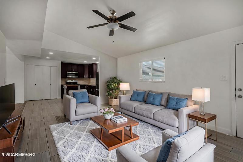 Virtually Staged Living Room