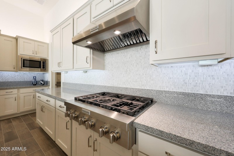 Generous counter space