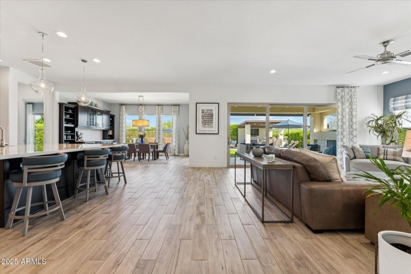 Living Room opens to Kitchen