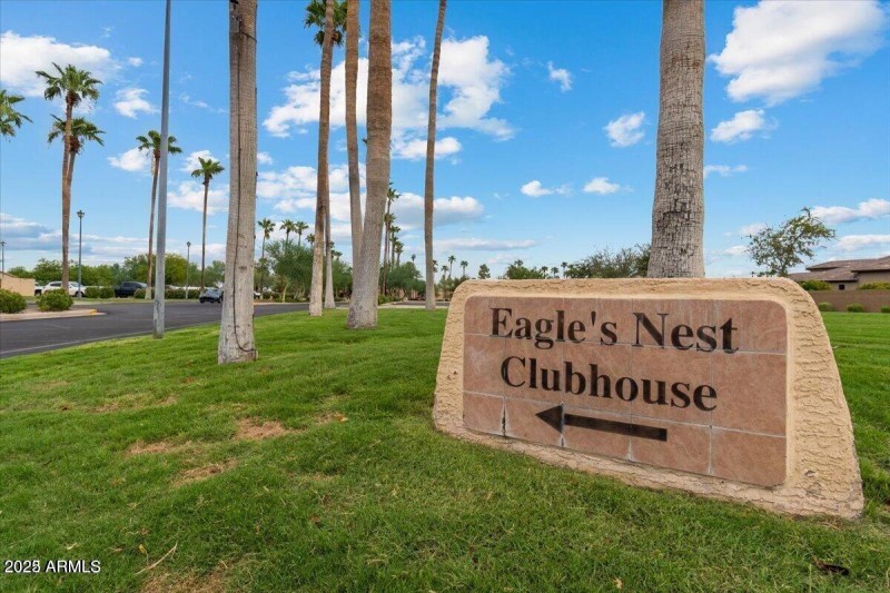PC Eagles Nest Clubhouse sign