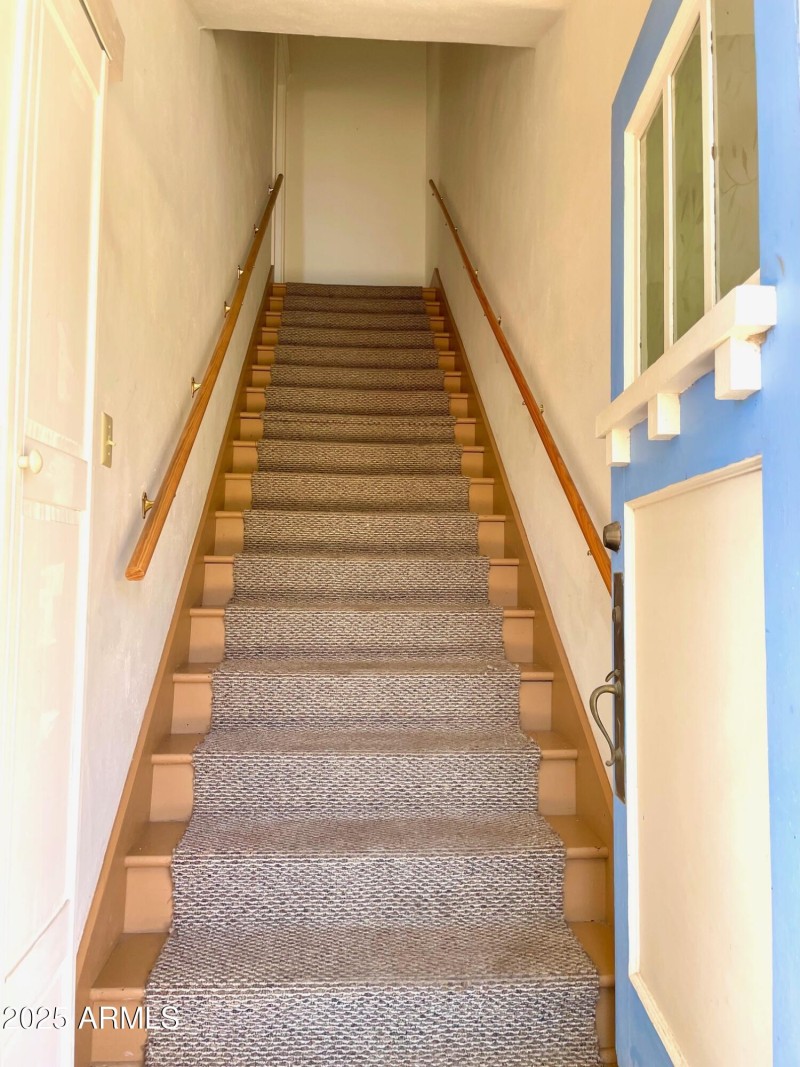 Staircase to Apt A - upstairs