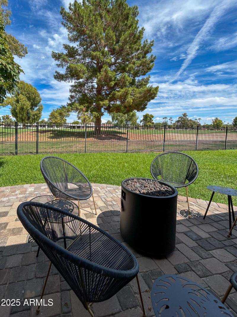 Backyard with Golf Course Views