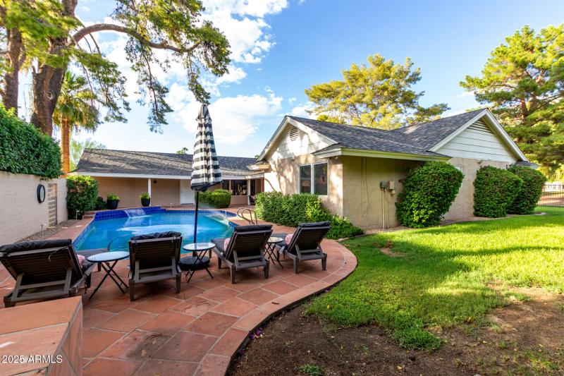 Front Private Patio with Mountain Views