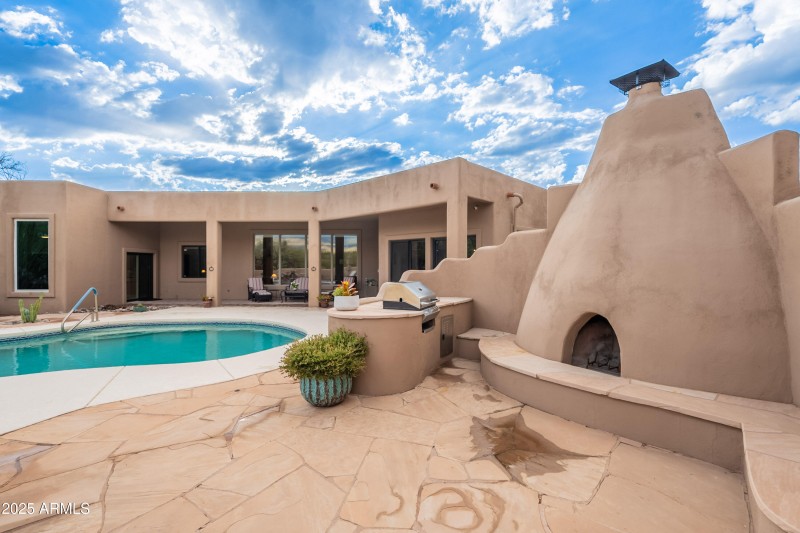 Outdoor Fire Place after Rain