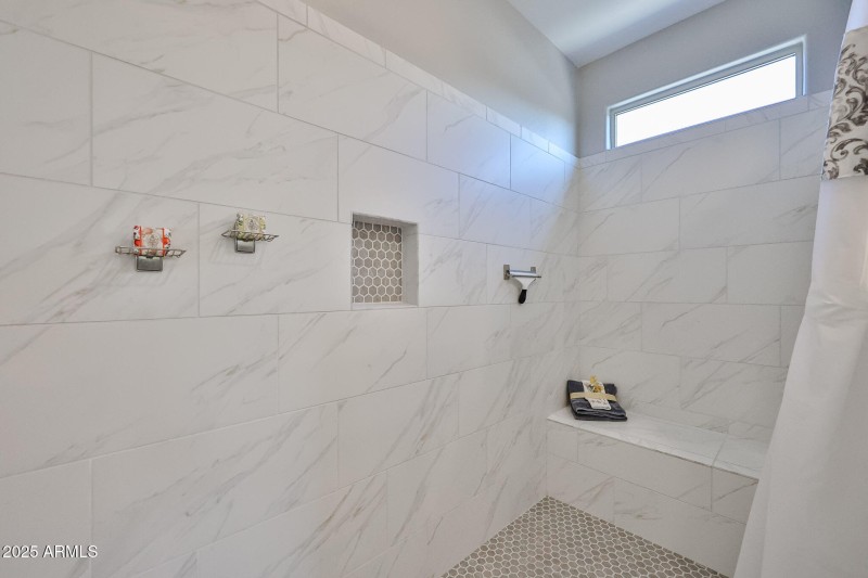 Fully Tiled Walk-in Shower