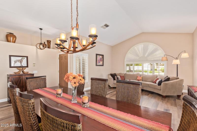 Front room showing entry door