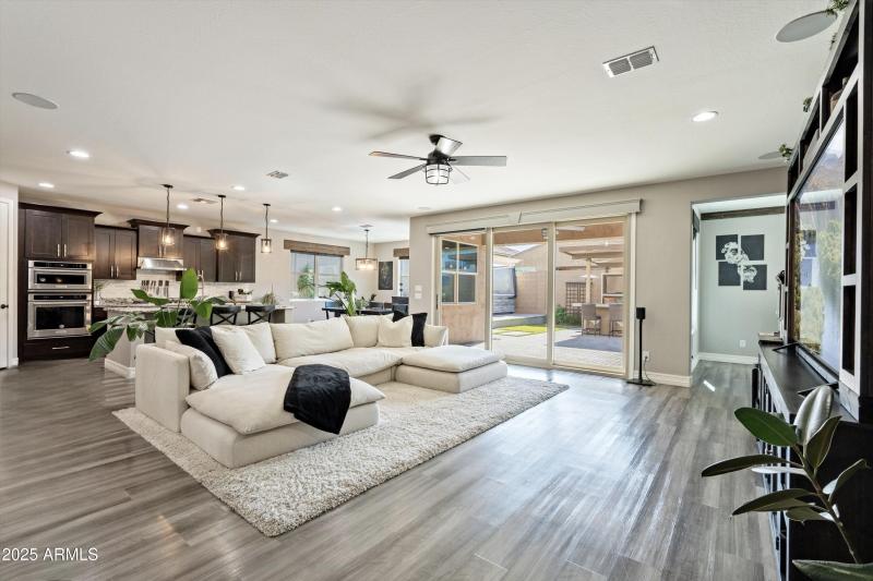 Living Room with Multi Slide Door