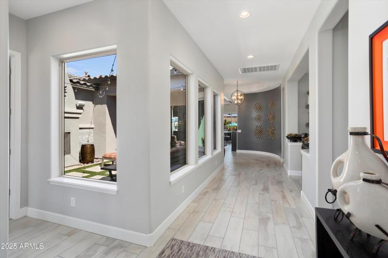 Hall past Interior Courtyard