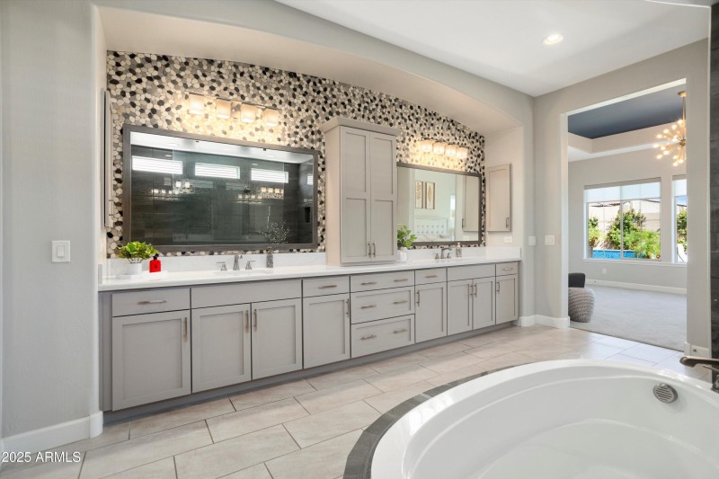 Dual vanities at Primary Bathroom