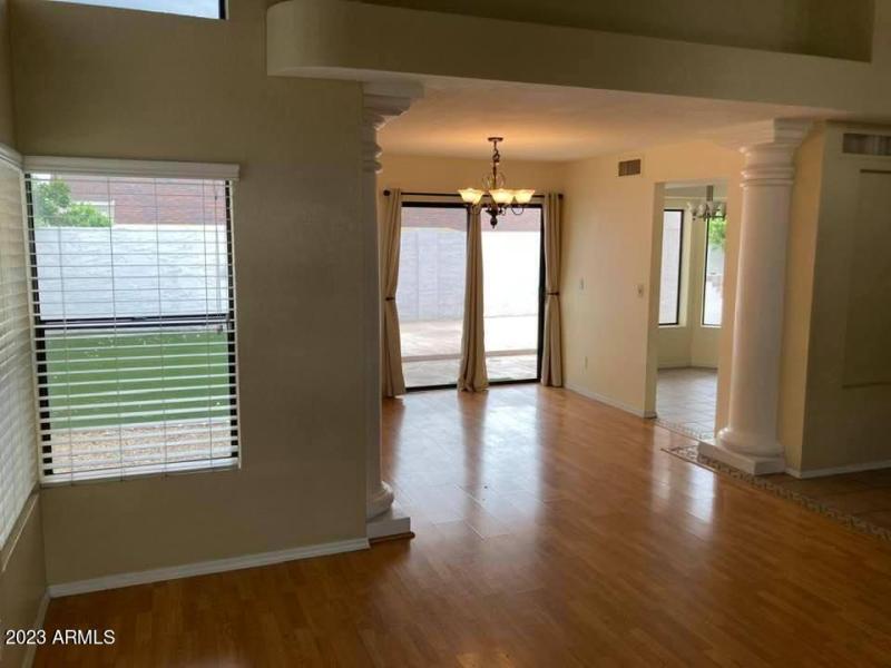 Living room to dining view