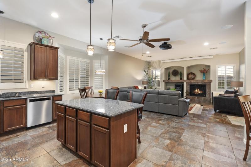 Kitchen to Family Room