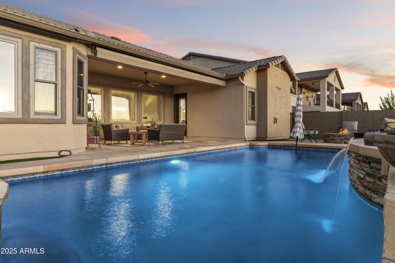 Water Feature / Back of Home