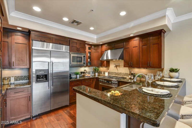 12-Shaker Style Walnut Cabinetry