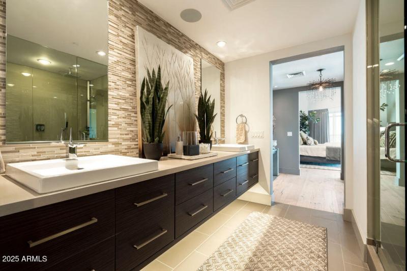 Bath 1 looking in bedroom