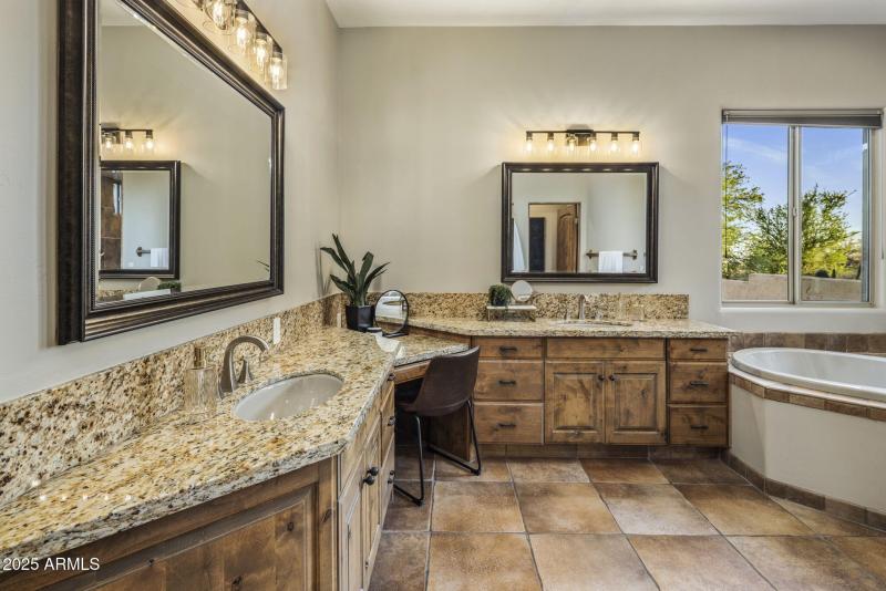 Primary bathroom vanities