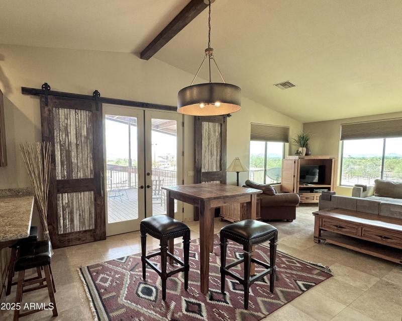 Apartment large living and dining area