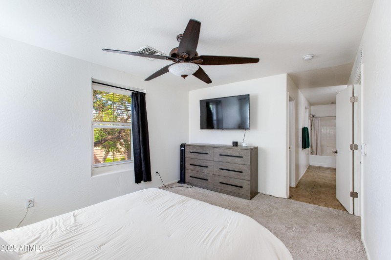 Primary bedroom layout