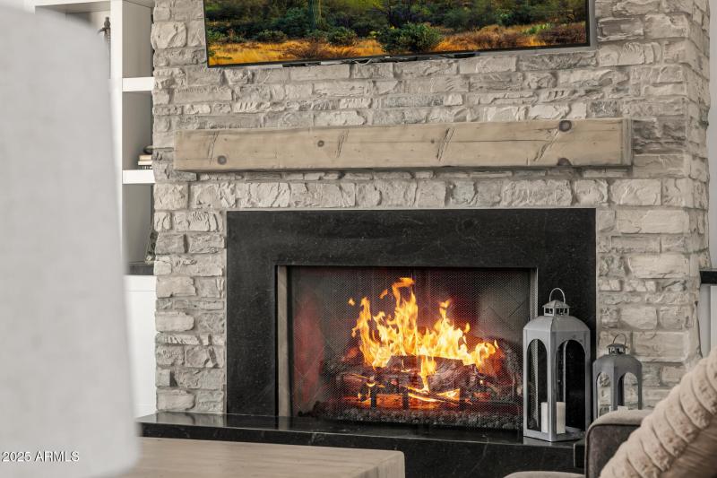 Gas/Wood Burning Fireplace