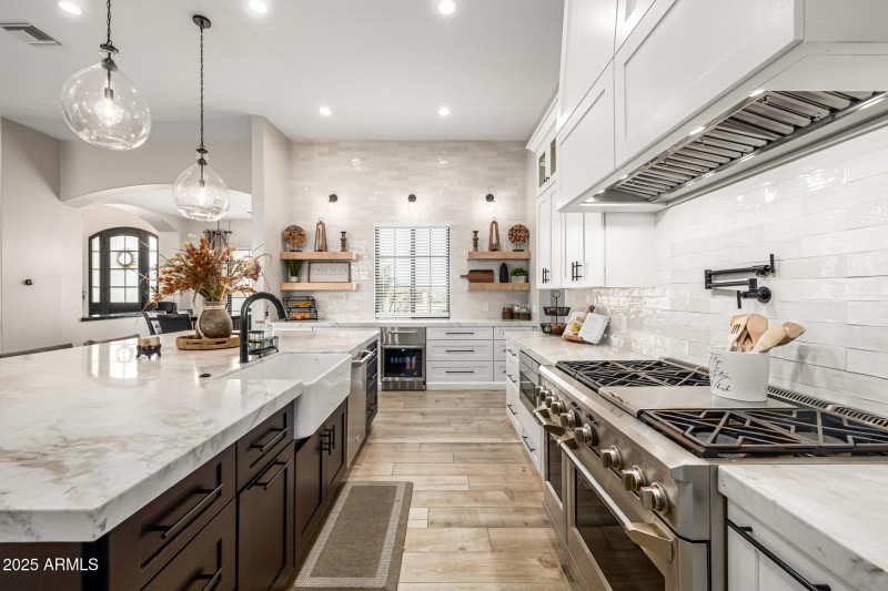 Chef's Kitchen-Marble Island & Counters