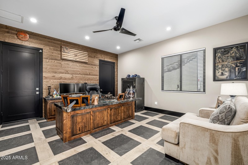 Office/Bedroom w Closet/Garage Entrance