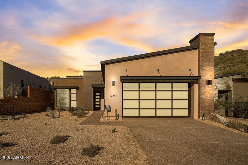 Front View at Twilight