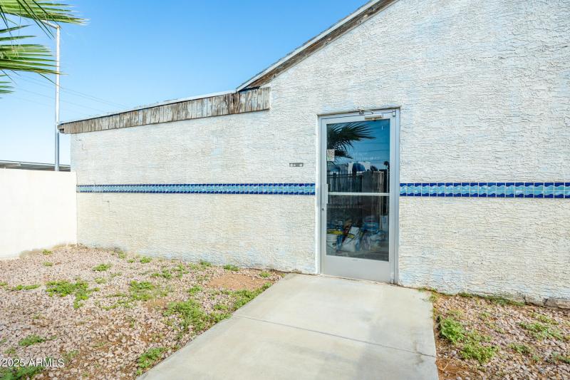 Entry Way to North (Pool) Building