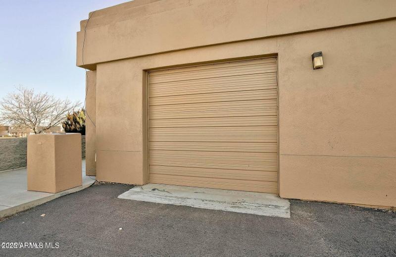 Unit A garage door exterior access