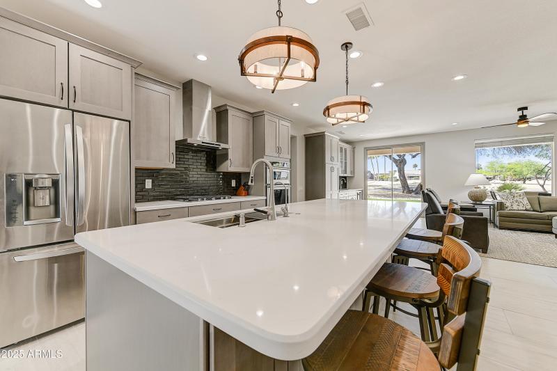 Gourmet Kitchen with Island Seating